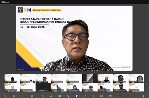 DJKI Selenggarakan Pembelajaran Daring Pelindungan Kekayaan Intelektual Tingkat Dasar Seri 2