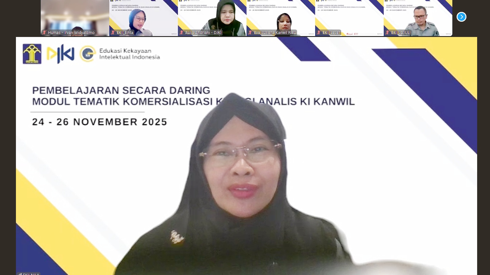 DJKI Gelar Webinar EKII, Fokus pada Komersialisasi KI
