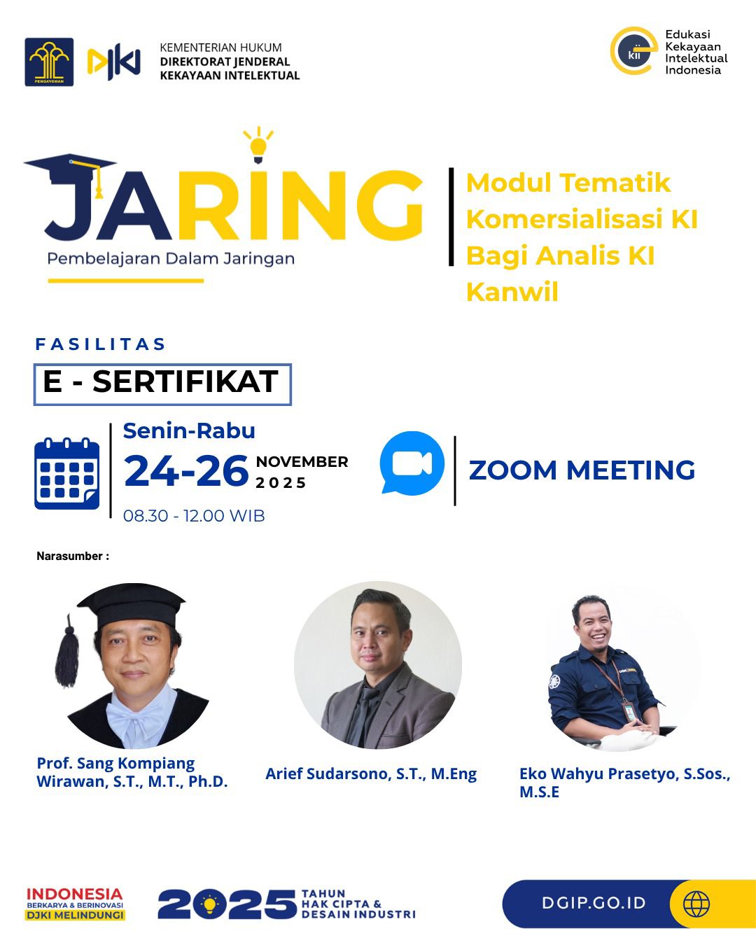 Daring (JARING): Modul Tematik Komersialisasi KI Bagi Analis KI Kanwil