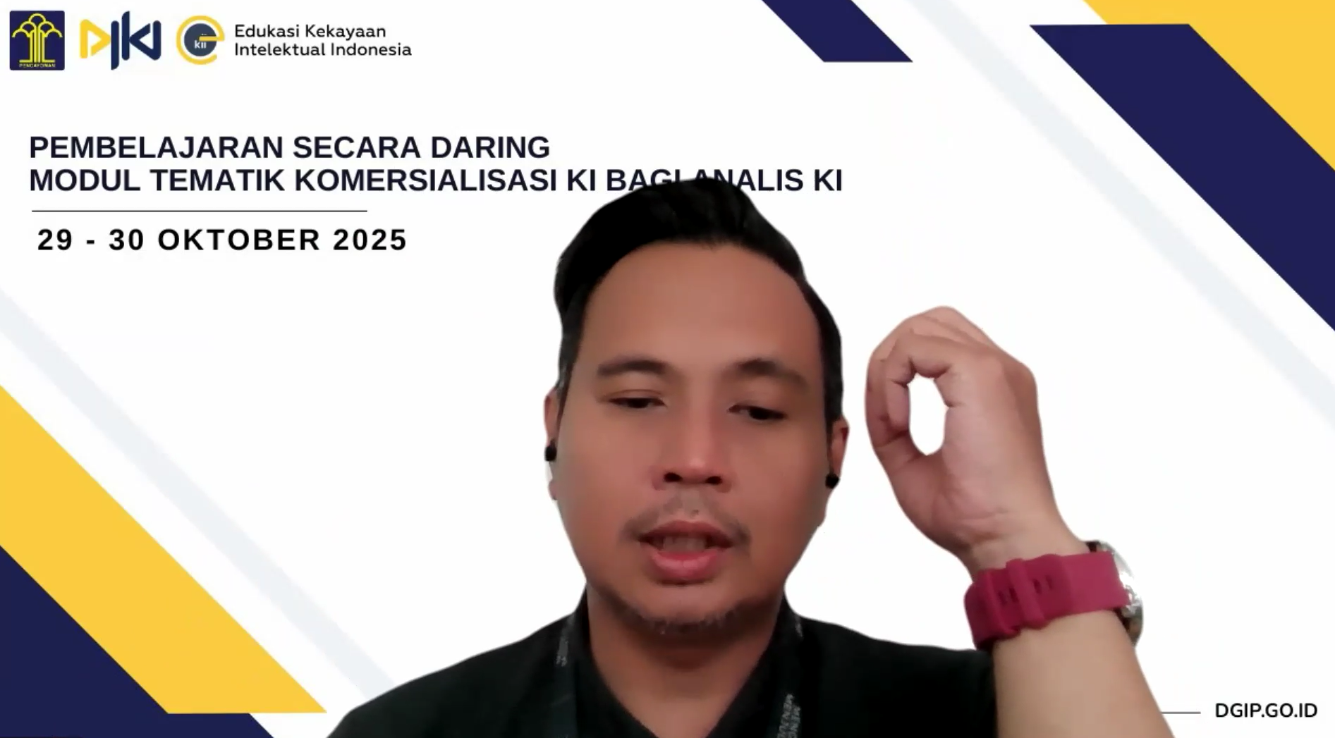 Pembelajaran Secara Daring Modul Tematik Komersialisasi KI Bagi Analis KI - 29 Oktober 2025 Sesi 2