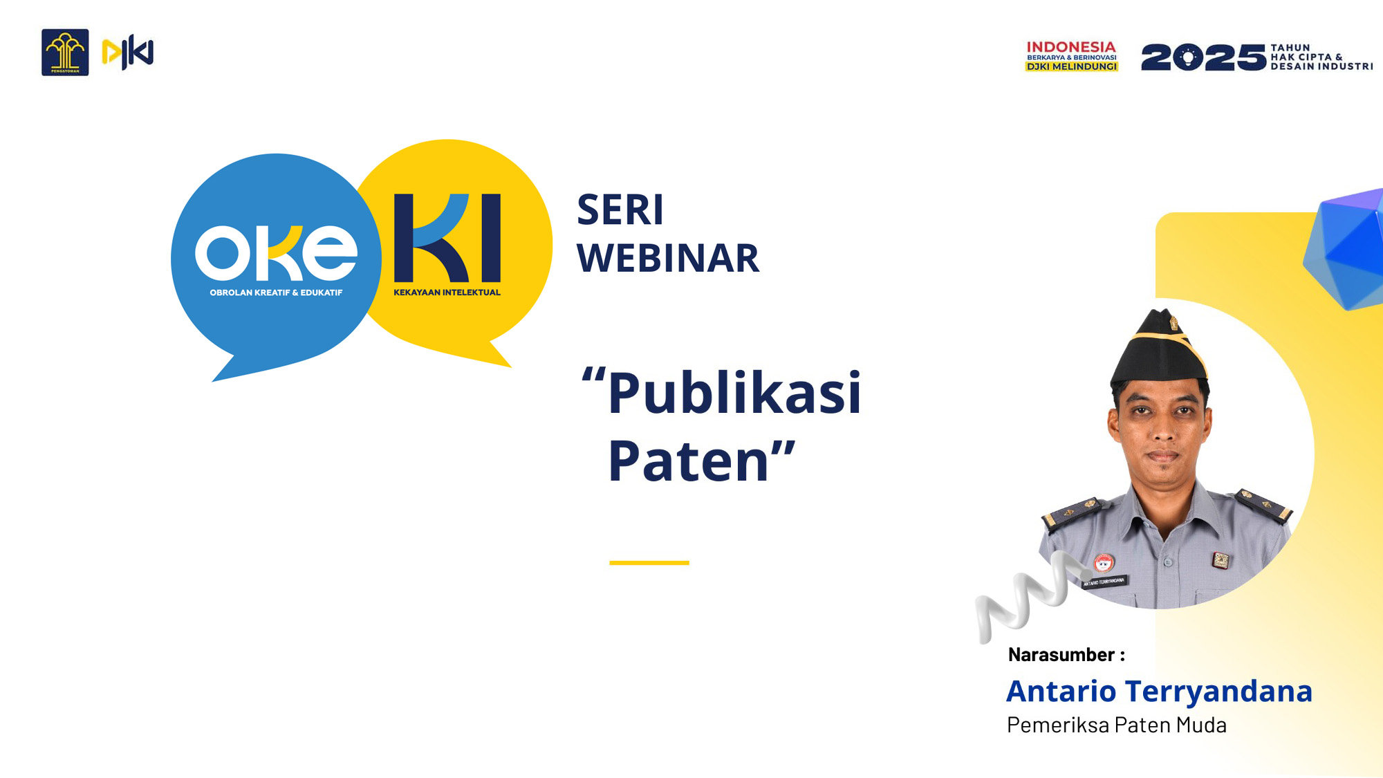 Seri Webinar OKE KI : Publikasi Paten